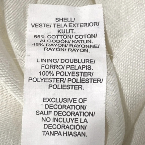 Lucky Brand Lace Boho Fit & Flare Scoop Neck Dress Cream Size M - Picture 10 of 11